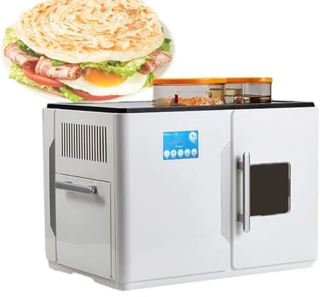 Roti Maker, Electric Tortilla Pancake Flatbreads Making Machine, One Key to Make 8 Pcs/One Time, Tortilla Press Cooker, Burritos Pancake Machine, 1800W,110V