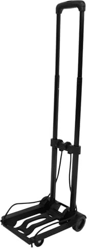 NUOBESTY Carrello Pieghevole per Trasporto Leggero in Plastica Abs e Ferro Ruote per Spostamenti e Viaggi