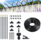 360° Curved Garden Automatic Irrigation System, Adjustable Atomizing Copper Nozzle, Omnidirectional Smart Sprinkler System, Water-Saving Design for Garden Plants Lawn (16.4Ft hose + 5 Nozzles)