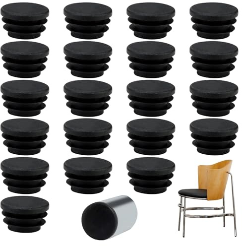 Hugwish 6pcs Lamellenstopfen Rund 60mm 16-100mm für Außenrohrdurchmesser, rohrstopfen rund, stuhlbein stopfen, Kunststoff stopfen, rohrverschlussstopfen, kunststoffkappen für rohre (60mm 6pcs)