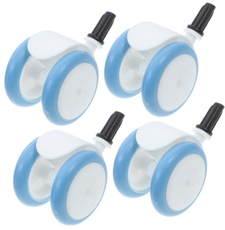 OUNONA 4pcs Replacement Walker Wheels Fit for Strollers and Smooth Gliding Rubber Casters for All Floor Easy Installation and Effortless Use
