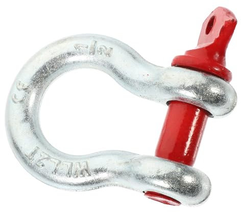Hoist Cargo Hooks,Heavy Duty Rigging Hook,Galvanized Anchor Shackle Heavy Duty Screw Pin Shackles for Lifting Capacity Ring Clamp Buckle