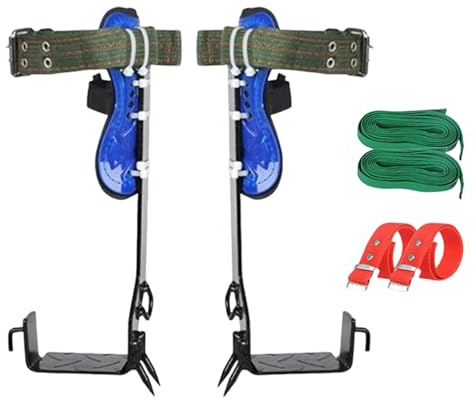 Kletterspike-Set – Stahl-Baumspikes, Fußgriff-Werkzeug | Sicherheitskletterausrüstung, vertikale Kletterausrüstung, Baumpfleger-Werkzeuge zum Trimmen, Beschneiden, Obsternten, hohe Baumarbeiten