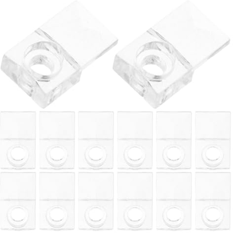 DIKACA Kit de 30 Clips para Soporte de Espejo de Pared, Abrazaderas para Vidrio sin Marco, con Tornillos y Anclajes para Montaje en Azulejos y Concreto, Accesorios para Colgar