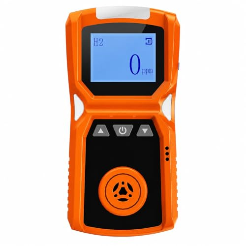 Rilevatore portatile di gas idrogeno (0-1000ppm) | Rilevatore di perdite H2 di grado industriale con alta risoluzione e allarme da 1 ppm