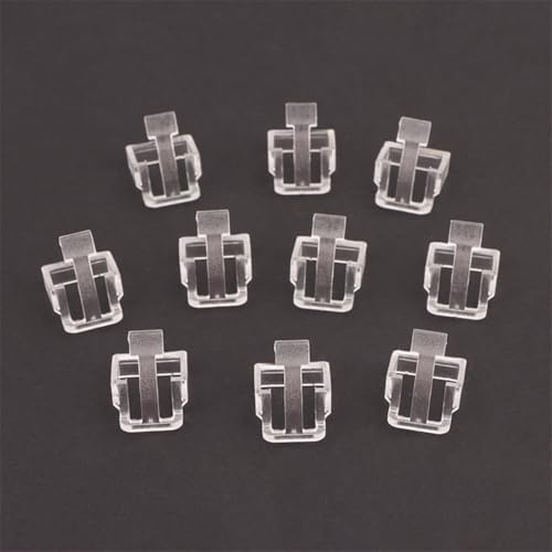 ZiStarlilife 10 cierres de cubierta protectora RJ45, funda de plástico transparente y negro para cable de red para cabezal de cristal, tapa resistente a los golpes para cableado de rack de servidores