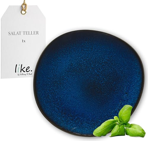 Like by Villeroy & Boch 1042612640 Plato de desayuno, Azul, 23.5 x 23 x 2.6 cm