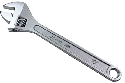 US Pro Tools 2268 Verstellbarer Schraubenschlüssel Ratsche Maulschlüssel, 45,7 cm