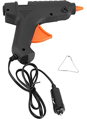 Asudaro Pistolet à colle chaude, 12V 40W Pistolet à colle thermofusible Pistolet à colle thermofusible haute température Pistolet à colle chaude à chauffage rapide