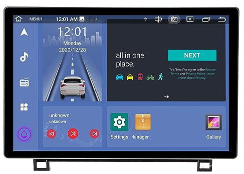 Wireless Car Multimedia Player, 13.3 Inch Touch Screen Car Stereo DVD Player Replacement for Sequoia 2013 to 2019, Portable TV Monitor for Carplay for Andriod Auto for IOS (2+32GB)