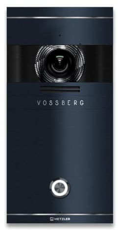 Metzler Video Türsprechanlage 1 Familienhaus | Türklingel mit Kamera FullHD | Opt. 7 Monitor | Smartphone App | Mit Anschluss für Türöffner | Anschluss: 2-Draht IP | Anthrazit | VDM10 2.0 Colson