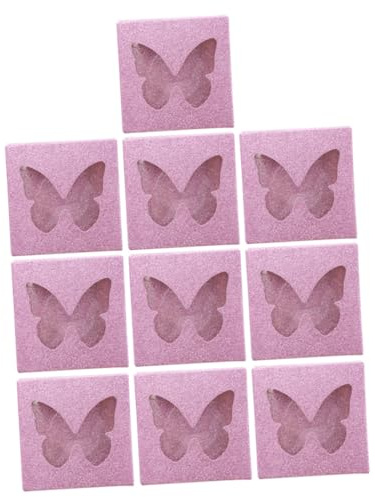 HAPINARY 10juegos Estuches Vacíos Para Pestañas Con Diseño De Mariposas Unidades Cajas Para Pestañas Postizas Bandeja Incluida