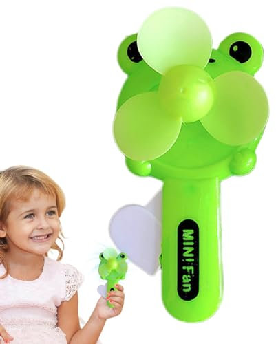 Yiurse Ventilatore manuale portatile, con pressione manuale per bambini, ventola di raffreddamento veloce per picnic, soggiorno, viaggi, camera da letto