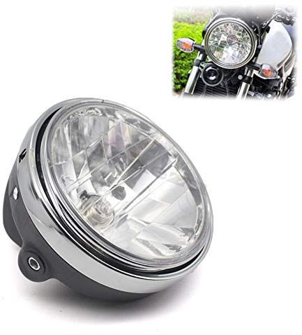 motorcycle accessories ACZ Motorcycle Silver Headlights Headlamps Front Lights Compatible with Yamaha XJR400 XJR1200 XJR1300 FZX250 Motorbike Lamp