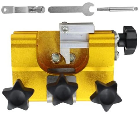 Hsthe Sea Chainsaw Sharpener Kit with Grinding Head - Portable Hand Crank Chain Sharpener for All Types of Chainsaws