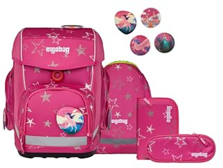 ergobag cubo Set | Cartable scolaire ergonomique classique 5 pièces pour la 1re classe de l'école primaire