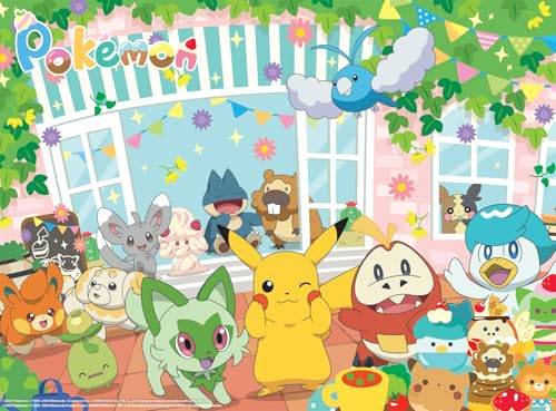Buffalo Games Pokémon – Pokemon Happy Cafe – 1000 Teile Puzzle für Erwachsene herausforderndes Puzzle perfekt für Spieleabende – Fertige Puzzle-Größe ist 26,75 x 19,75 cm