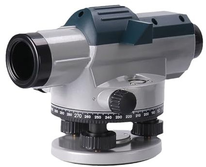 LIULIQ Niveau Optique Professionnel, Niveau Automatique Étanche De Haute Précision avec Objectif HD 32x Et Ouverture De 30 Mm, Affichage À Échelle Horizontale À 360° pour La Mesure De La Construction