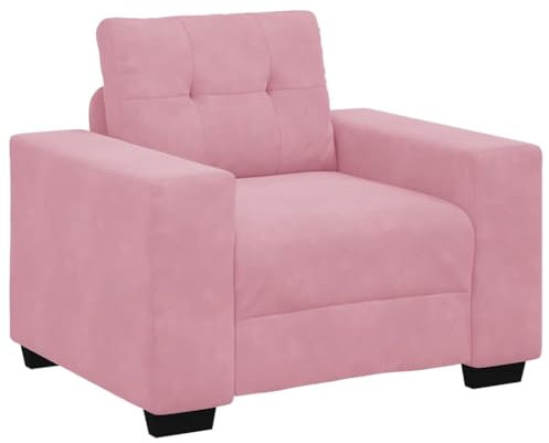 vidaXL Sessel Rosa 60 cm Samt