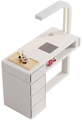 Maniküretisch aus Holz für Künstler, Salon-Nageltisch, Salon-Spa-Arbeitsplatz, Nageltechnikertisch mit Staubsammler, Nageltisch für Zuhause, Make-up- und Ankleide-Nagelstation, Schönheits-Arbeitsplatz