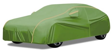 Telo Macchina Copriauto Per Hyundai I40 Touring Estate 2011-2016,Copriauto Impermeabile E Coibentato, Garage Esterno In Tessuto Oxford Traspirante E Antivento Con Telone For Auto Con Cerniera(Green)