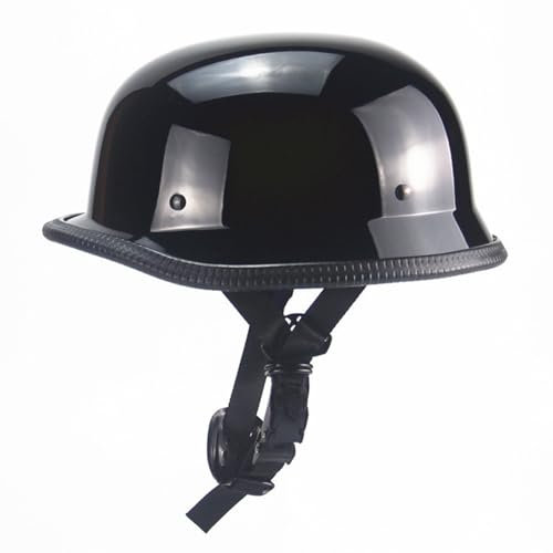Demi Casque De Moto Casque Jet Rétro Casque Bol Moto Homologué ECEDOT Casques Vintage à Face Ouverte avec Doublure Intérieure Amovible pour Vélos Motos Scooter 2,XL:61-62CM