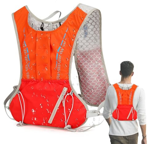 Miyanvuo Wasserfester Rucksack,Outdoor Reflektierender Trage - Tragbarer Multifunktionsrucksack Mit Reflektorstreifen Für Laufen Und Camping