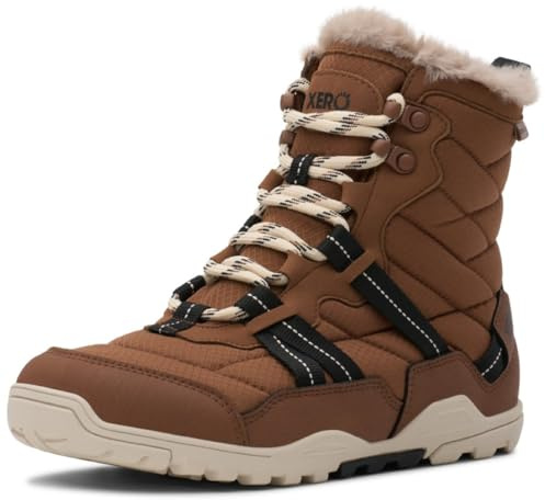 Xero Shoes Women's Alpine Barefoot Lace-Up Snow Boots, Rawhide, 8