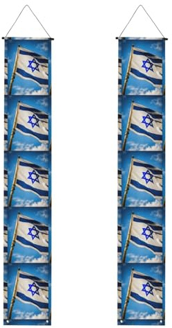Bandera israelí para decoración de telón de fondo, ideal para interiores y exteriores, fácil instalación