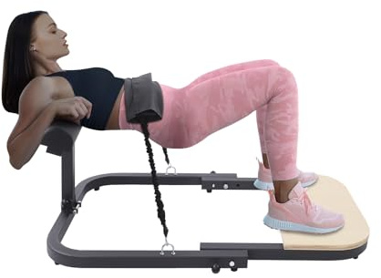 HongKKon HüFtstemmmaschine, Beckenboden üBende StäRkung für Frauen, HüFtstemmmaschine für Das GesäßMuskeltraining Mit 2 Elastische Bänder, Für Die Fitness Zu Hause