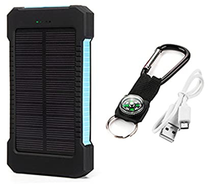 Power Bank da 50000 mAh, caricabatterie solare portatile ad alta capacità per telefono cellulare, LED, da viaggio all'aperto