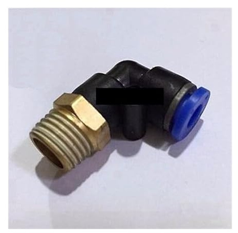 Pneumatic Elbow Push in Connector Union Quick Release Air Fitting Plumbing M6 Male to Fit Tube O/D 6mm