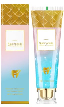 Niacinamide Whitening Toothpaste, Niacinamide Intensive White Toothpastes - for Healthier and Whiter Teeth, Protects Tooth Enamel(1PC)