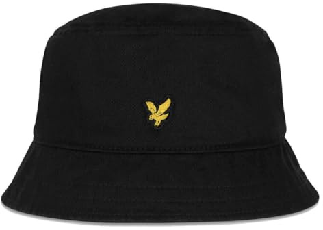 Lyle & Scott Herren Logo Bucket Hat, Jet Black, One Size