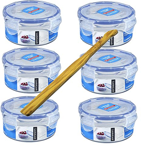 Lock&Lock Frischhaltebox | Multifunktionsbox | Frischhaltebehälter | Inhalt 300 ml - 6er Set