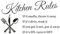 Kitchen Rule Wall Sticker Quotes Wall Art Inspirational Removable Vinyl Lettering Saying for Kitchen Dining Room Restaurant Decor