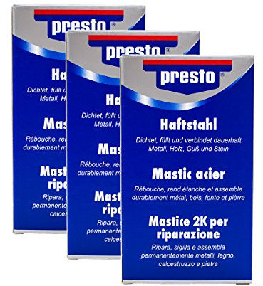 3 x Presto 603901 haft acier poète 125 g