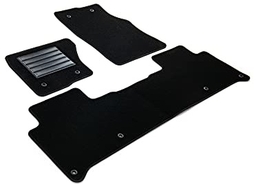 MDM SP-7458 Fußmatten Velours Autoteppich passend für Land Rover Discovery V 03.2017>, black