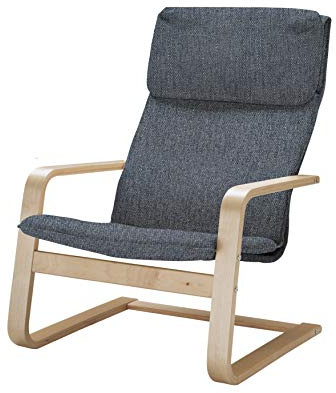 Vinylla Ersatzbezug für Sessel, kompatibel mit IKEA Pello (Polyester, Dunkelgrau)