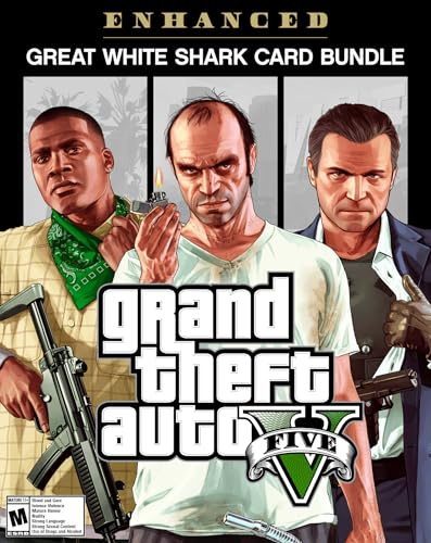 Grand Theft Auto V Enhanced + Great White Shark Card - PC [Online Game Code]