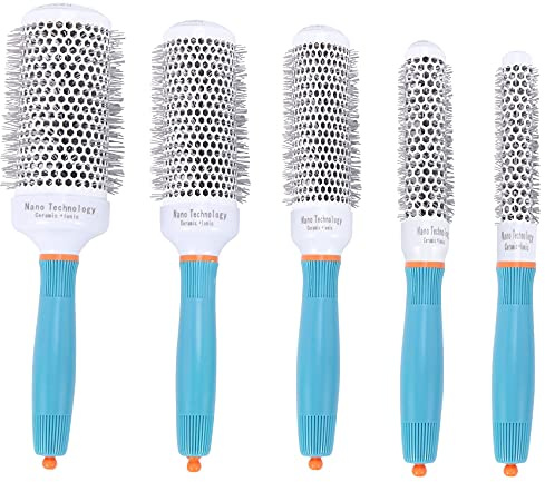 Falygda Comb 5-GrößEn-HaarbüRsten HochtemperaturbestäNdige Runde Kamm-Haarstyling-HaarbüRste