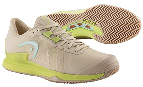 HEAD Sprint Pro 3,5 Clay Tennissko för damer, macadamia, lime