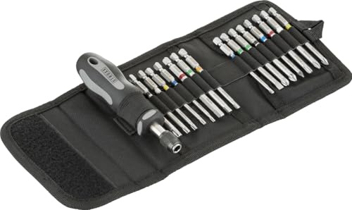 STROXX Schraubendreher Bit Satz 17tlg. - Magnetisch - Quick Release Funktion - PZ/PH/Schlitz/Torx/Sechskant - in praktischer Gürteltasche mit Klettverschluss - Schraubenzieher - Werkzeuge (1)