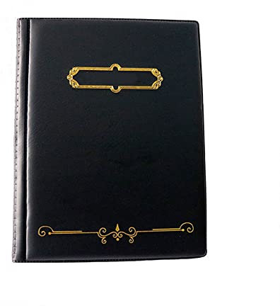 PU-Leder-Album für Münzen. 10 Blatt Briefmarkenalbum 250/120 Taschen Münzsammlungsbuch für Gedenkmünzen-Token-Album, 250 Taschen Schwarz