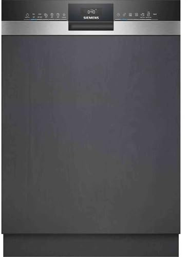 Siemens SN53HS10TE iQ300 Lave-vaisselle intelligent, partiellement intégré, 60 cm de large, panier à couverts, en acier inoxydable, agréablement silencieux, avec iQdrive, aquaStop, panier supérieur