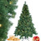 Sinaopus Künstlicher Weihnachtsbaum Tannenbaum mit Beleuchtung PVC Christbaum 180cm mit Metallständer Weihnachten Dekoration Weihnachten Geschenk für Frau, Kinder, Familie