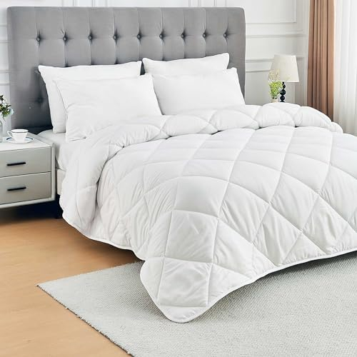 Cotton Castle Steppdecke Mono Bettdecke 4-Jahreszeiten Ganzjahresdecke 135x220 155x220 200x200 200x220, Größe:200cm x 200cm + 2 Stück 80cm x 80cm