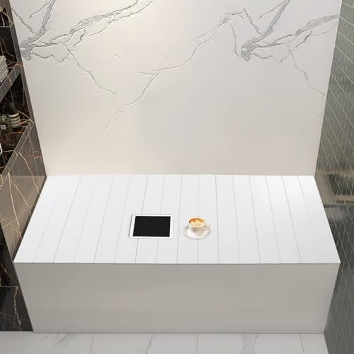 Suixtil Faltbare Badewannenplatten für Badewannenabdeckung, Wasser- und staubdichte Badewannenwanne, staubdichte und wärmeisolierende PVC-Badewannen-Elastomer-Isolierfolie 170 * 70 * 0.65cm