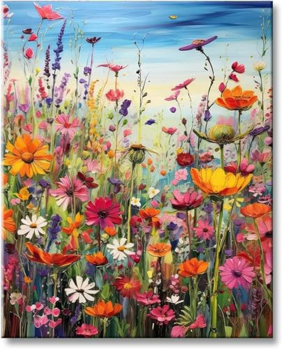 Gutluz Diamantmålning, vuxna, blommor, diamantmålning, blommor, diamantmålning, bilder, blommor, Amazon pysselset, vuxna, 30 x 40 cm