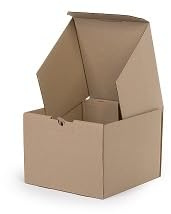 WePack 25 Stück Maxibriefkartons 200x200x150 mm Maxibrief Versand Post Faltschachtel 1-Wellig 400G Innenmaß Braun Postkarton Versandschachtel Paket Päckchen Versandkarton warensendung